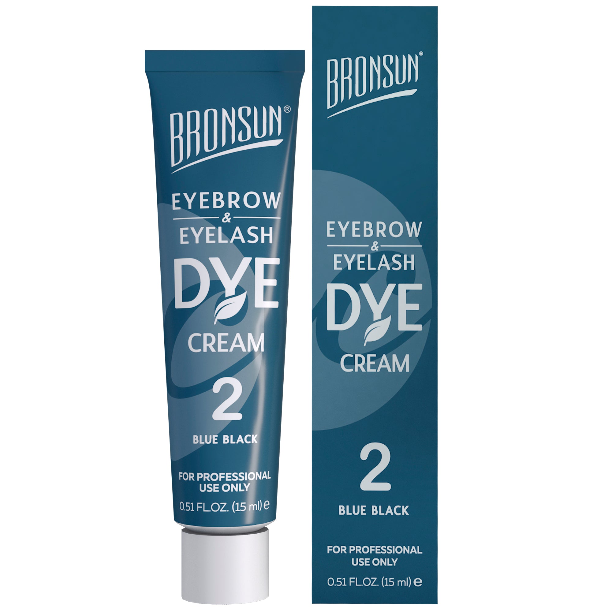 Bronsun Eyelash & Eyebrow Dye Cream - Blue Black#2