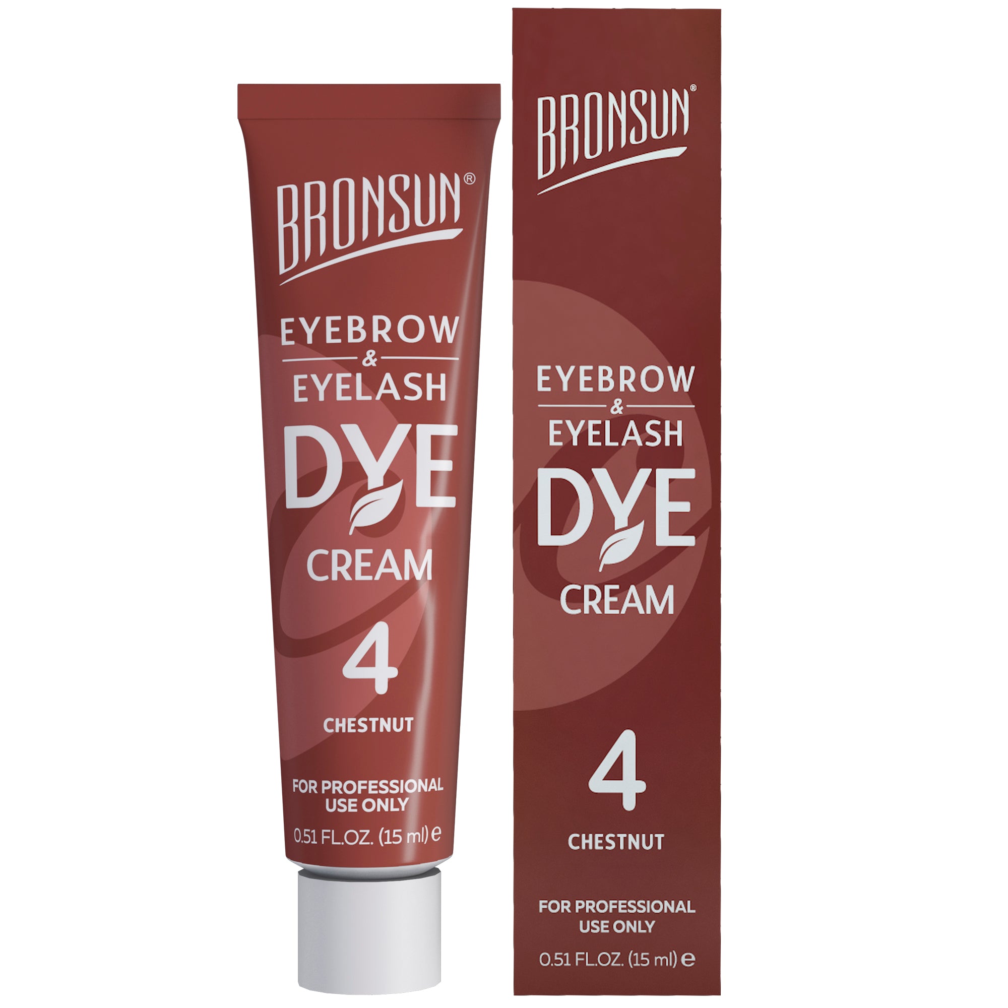 Bronsun Eyelash & Eyebrow Dye Cream -Chestnut#4