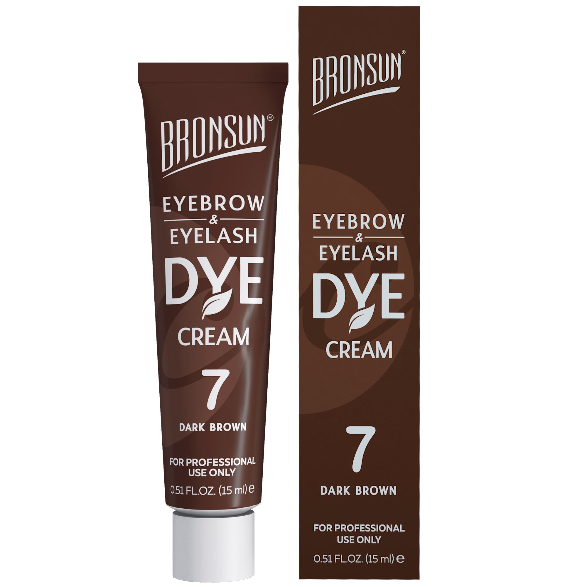 Bronsun Eyelash & Eyebrow Dye Cream - Dark Brown#7