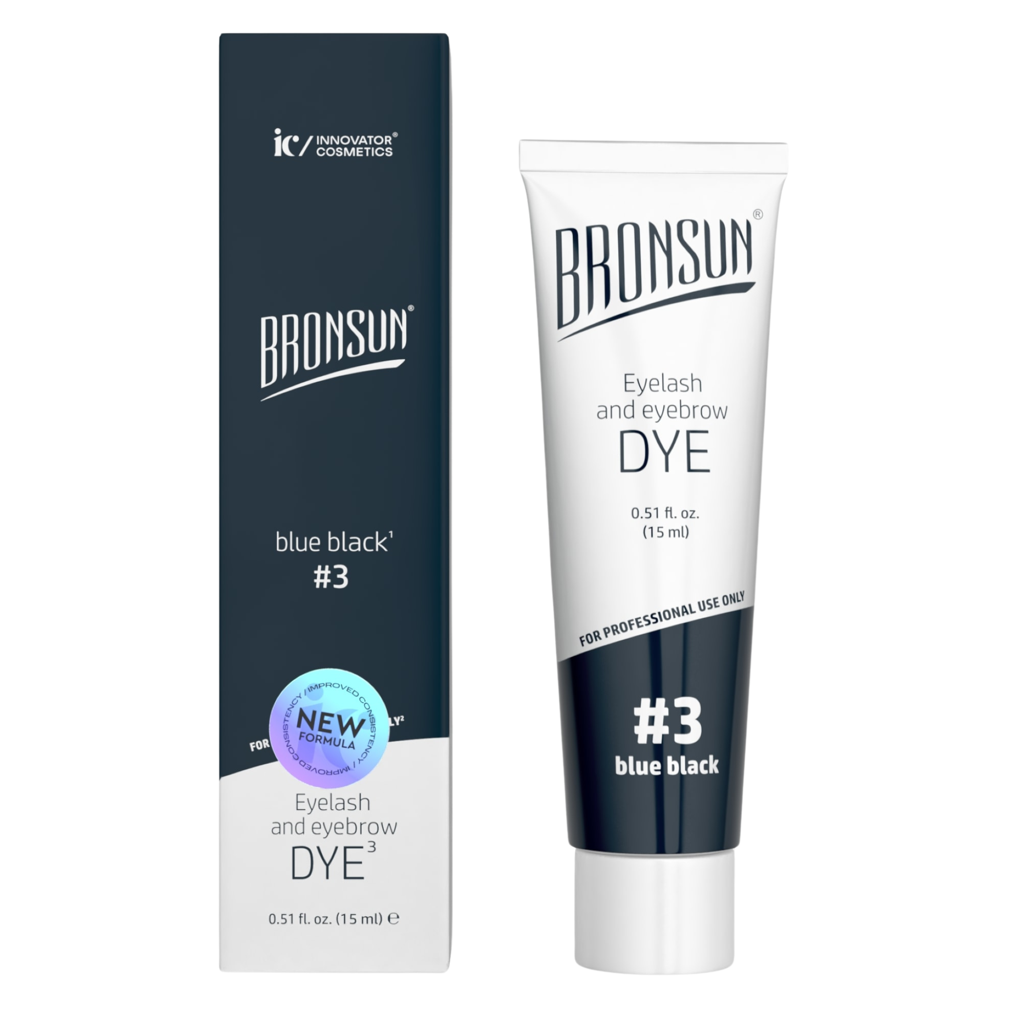 Bronsun Eyelash & Eyebrow Dye - Blue Black#3