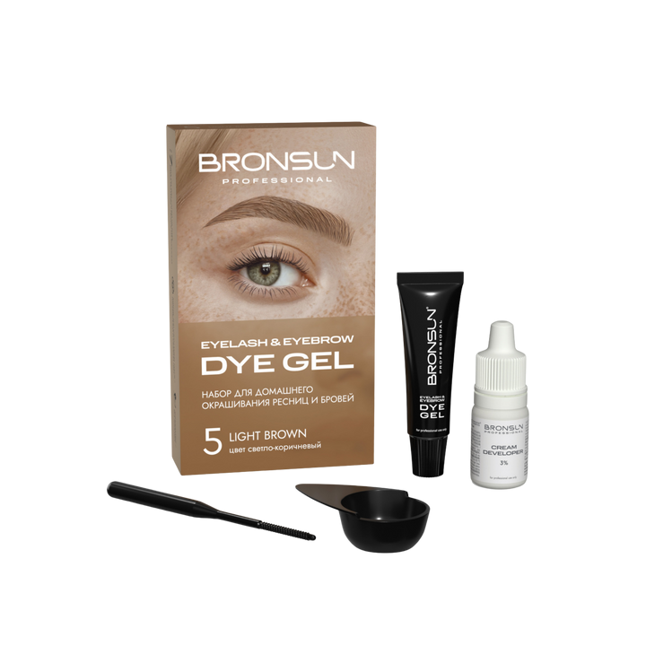 Bronsun Eyelash & Eyebrow Dye Homekit Light Brown