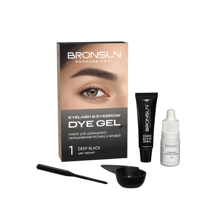 Bronsun Eyelash & Eyebrow Dye Homekit Black