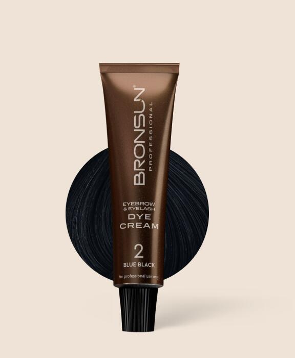 Bronsun Eyelash & Eyebrow Dye Cream - Blue Black#2