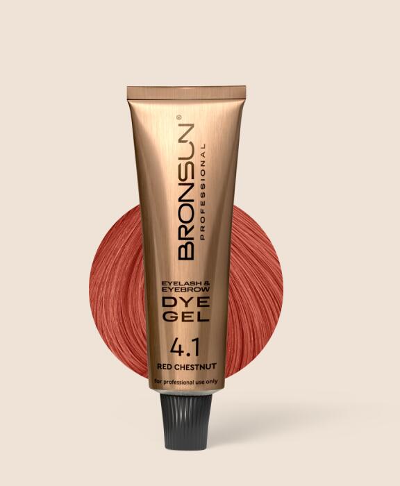 BRONSUN - Eyelash and Eyebrow Dye (Hybrid Dye) Red Chestnut
