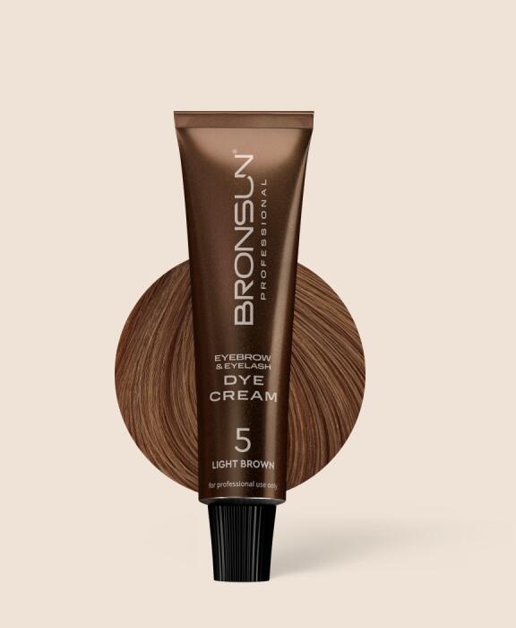 Bronsun Eyelash & Eyebrow Dye Cream -Light Brown#5