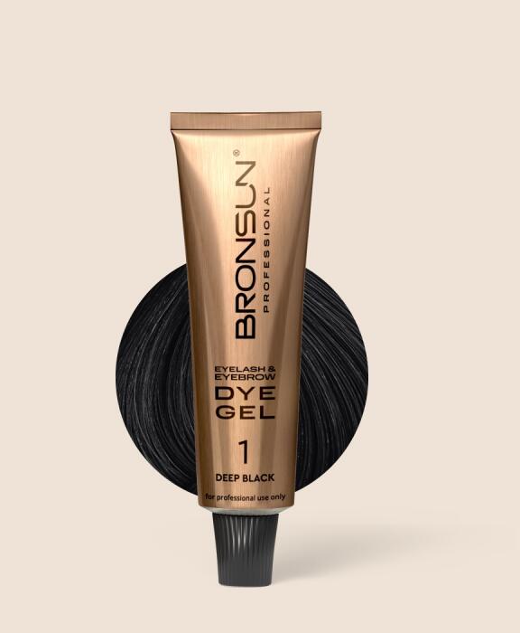 BRONSUN - Eyelash and Eyebrow Dye (Hybrid Dye) Deep Black