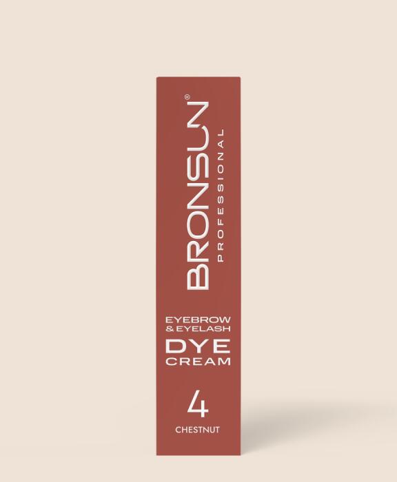 Bronsun Eyelash & Eyebrow Dye Cream -Chestnut#4