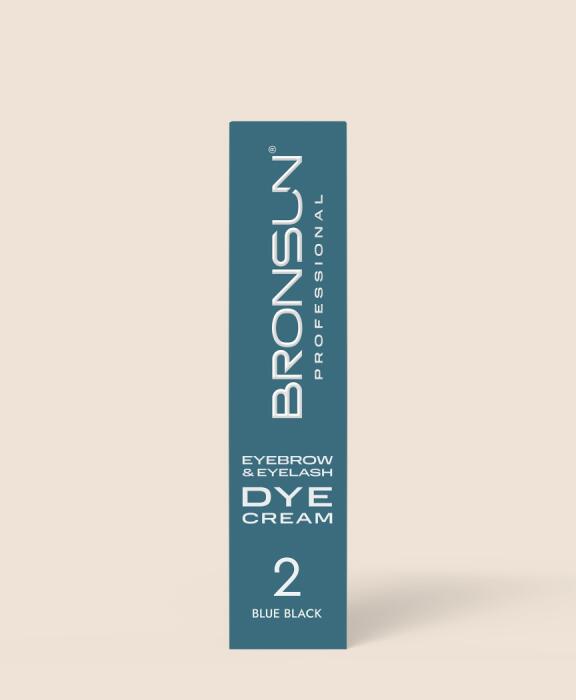 Bronsun Eyelash & Eyebrow Dye Cream - Blue Black#2