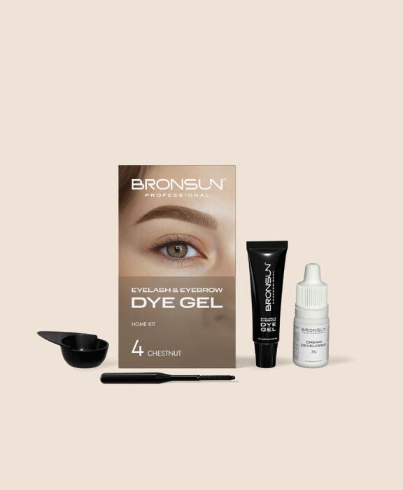 Bronsun Eyelash & Eyebrow Dye Homekit Chestnut