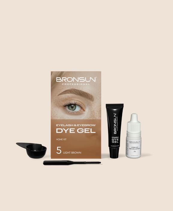 Bronsun Eyelash & Eyebrow Dye Homekit Light Brown