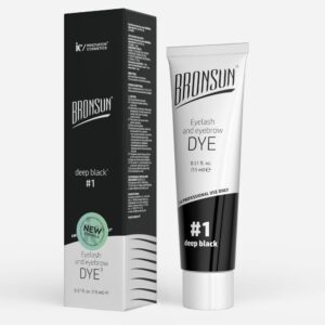 New Formula Bronsun Eyelash and Eyebrow Dye- Deep Black - Image 2