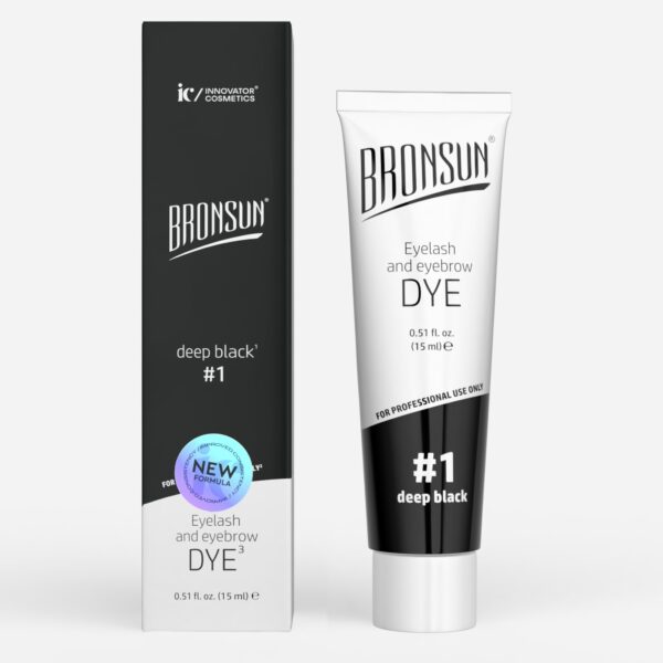 New Formula Bronsun Eyelash and Eyebrow Dye- Deep Black