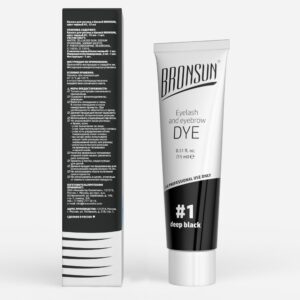 New Formula Bronsun Eyelash and Eyebrow Dye- Deep Black - Image 4